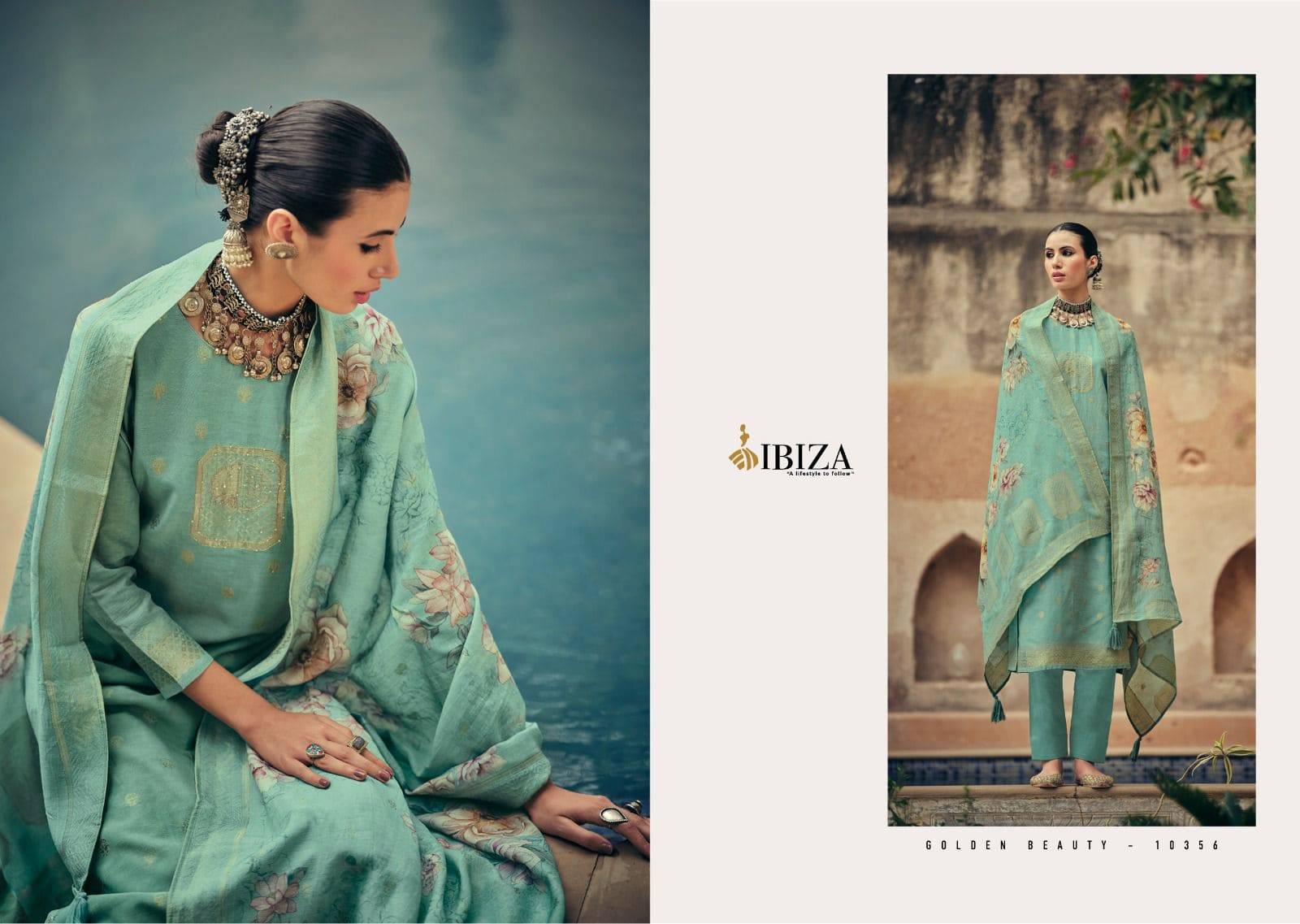 Ellena by Ibiza 10355 To 10362 Series Designer Festive Suits Beautiful Fancy Stylish Colorful Party Wear & Occasional Wear Digital print Dresses At Wholesale Price